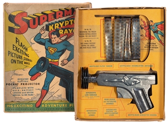  Superman Krypto-Raygun Genuine Electric Pocket Projector. P...