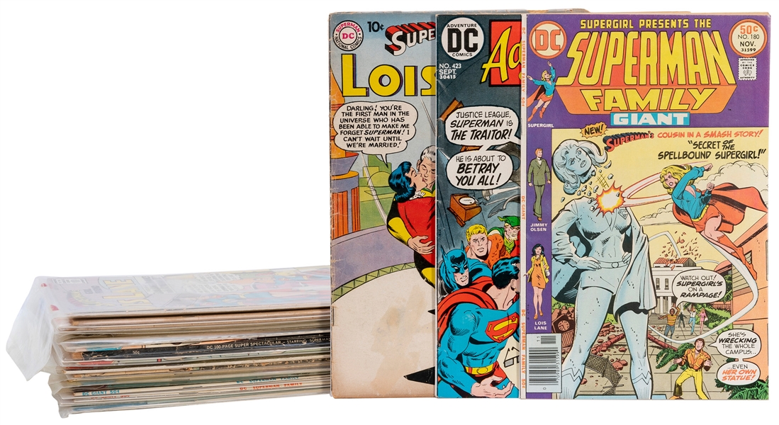  [SUPERMAN]. Lot of Twenty-Two Super-Man Comics and Related ...