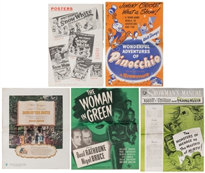  Six 1940s Movie Pre-Release Campaign Booklets. Circa 1944-4...
