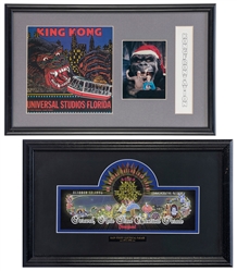  Two Commemorative Theme Park Passports. Anaheim, CA: Disney...