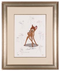  Bambi” Limited Edition Cel Signed by Disney Animator, Frank...