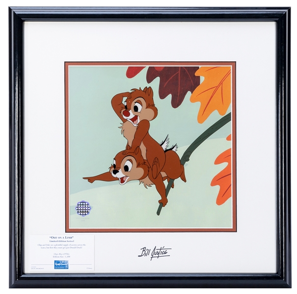  “Out on a Limb” Limited Edition Sericel Signed by Disney Le...