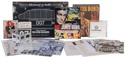  Group of James Bond-related ephemera. [V.p, v.d.]. Includin...