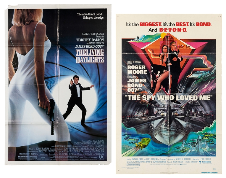  [MOVIE POSTERS]. Group of 2 one-sheets from The Spy Who Lov...