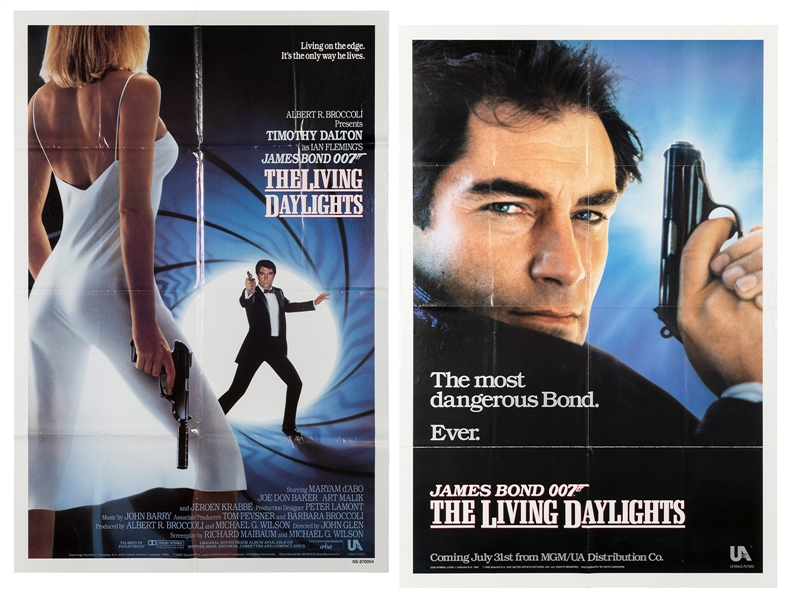  [MOVIE POSTERS]. The Living Daylights. [United Artists, 198...