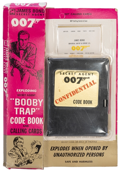  James Bond 007 Exploding Secret Agent “Booby Trap” Code Boo...