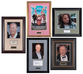  [ACTORS]. Group of 5 signed photographs, posters, or cards....