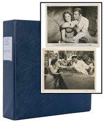  Binder of Autographs of American Film Stars. 1930s-70s. App...
