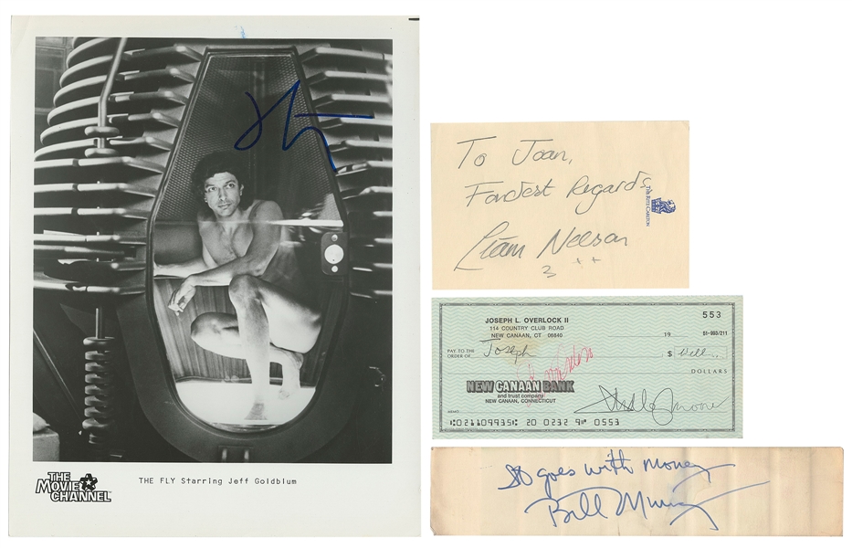  [FILM ACTORS]. Group of four items signed by film actors. [...