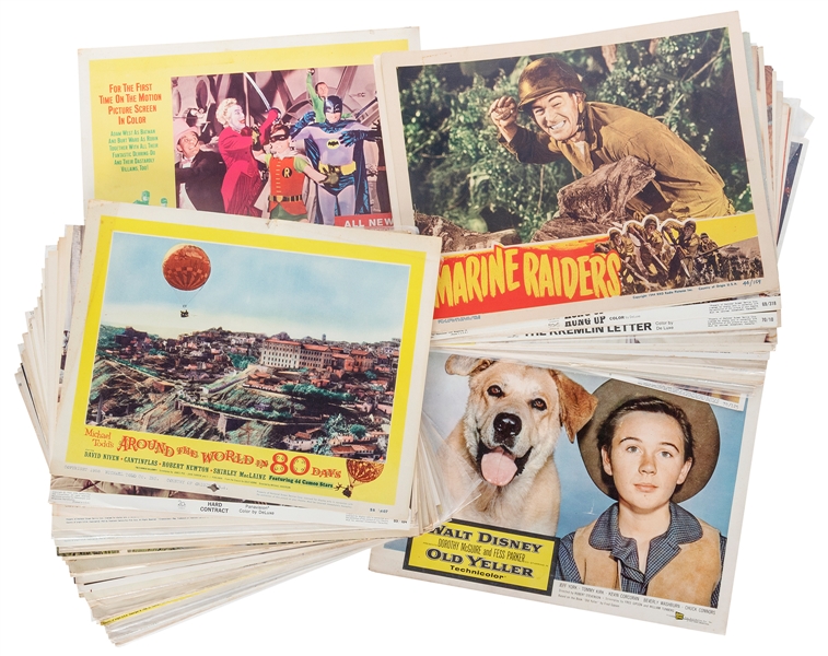  MOVIE LOBBY CARDS. A group of nearly 140 lobby cards. [V.p....