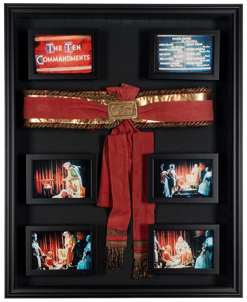  THE TEN COMMANDMENTS. Screen-worn Decorated Waist Belt, wor...