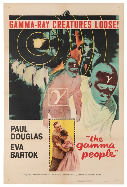  The Gamma People. Columbia Picture Corp., 1956. One-Sheet (...