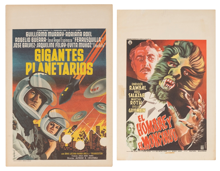  [SCIENCE FICTION]. Two Mexican Science-Fiction Movie Poster...