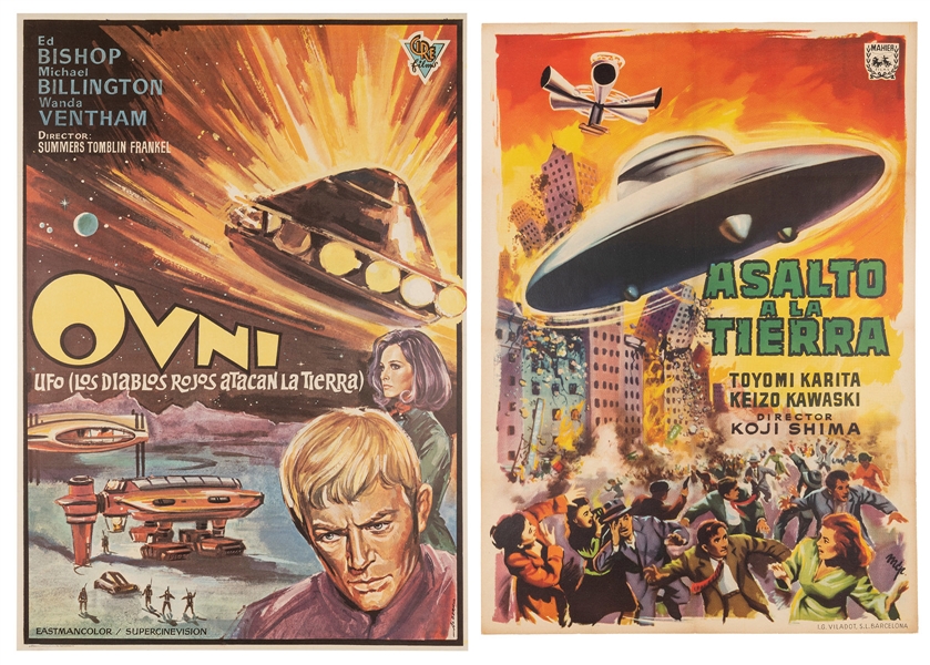  Group of two Spanish-language science fiction posters. Incl...