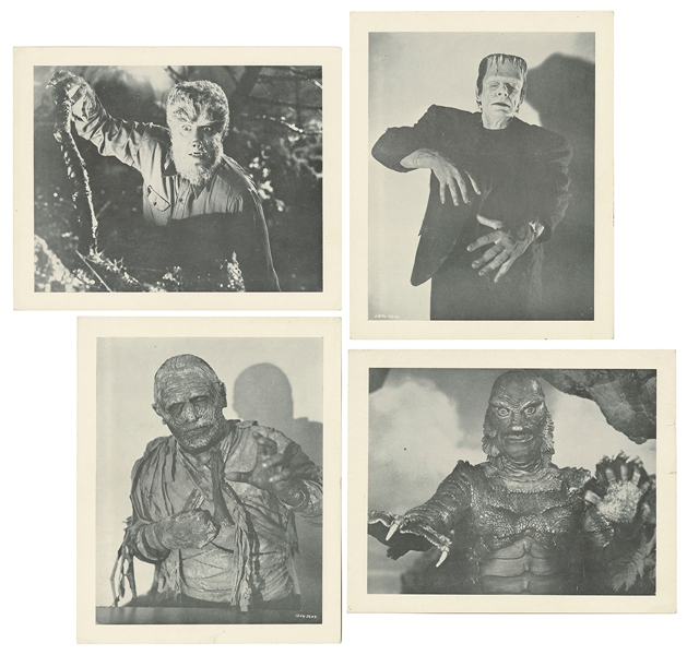  Four Horror Film Stills. Later printed photographs from var...