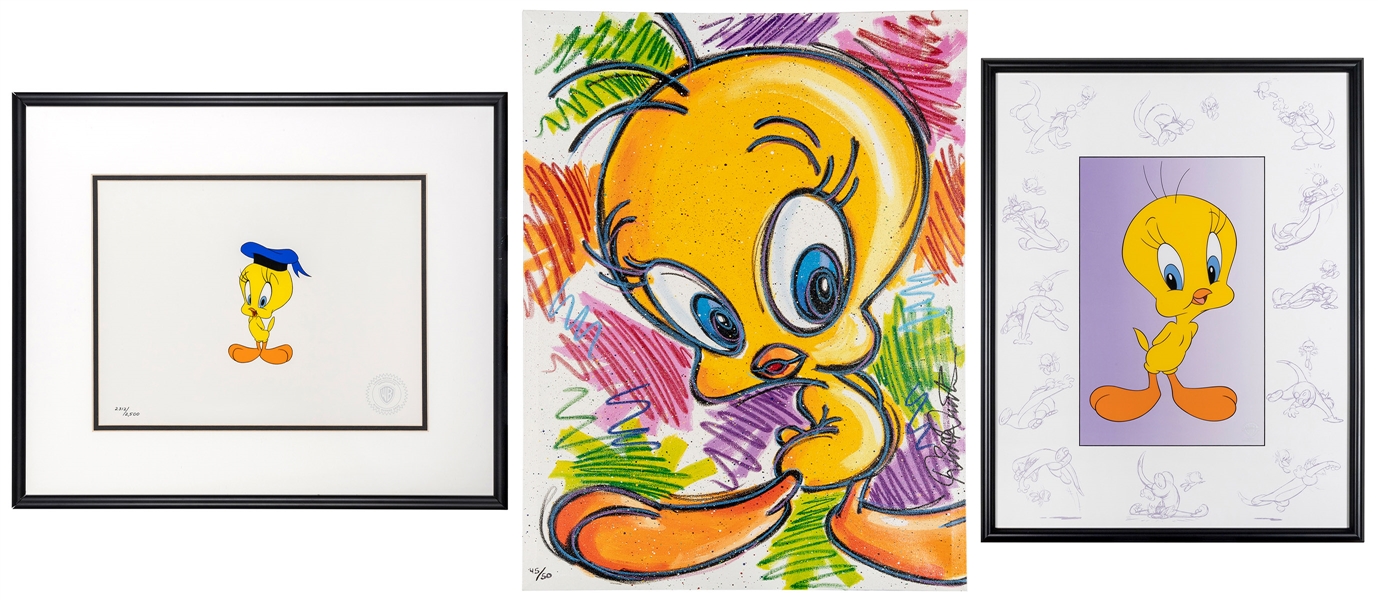  [WARNER BROTHERS STUDIOS]. Group of 3 Tweety Bird Limited E...