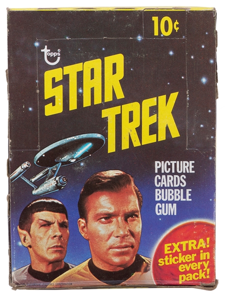  1976 Star Trek Picture Cards Wax Box. Duryea: Topps Chewing...