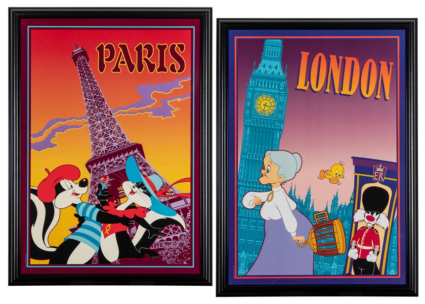  [WARNER BROTHERS STUDIOS]. Group of 2 framed posters. [Warn...