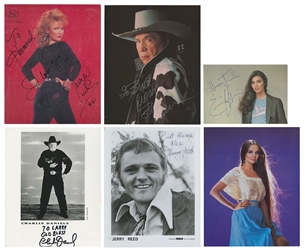  [COUNTRY MUSIC]. Group of six signed photos. [V.p., v.d.]. ...