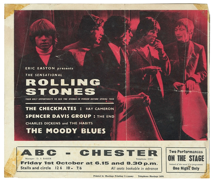  “Eric Easton Presents the Sensational Rolling Stones Your O...