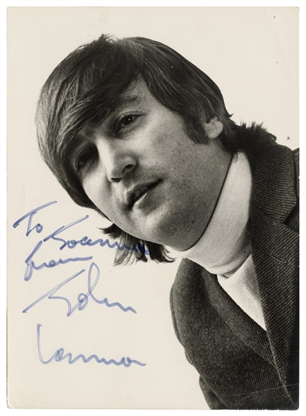  LENNON, John (b. 1940-1980). Signed photo. [n.p., ca. 1960s...