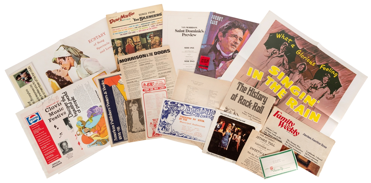  [TEXAS]. Collection of 1960s and 70s Music Ephemera. Americ...