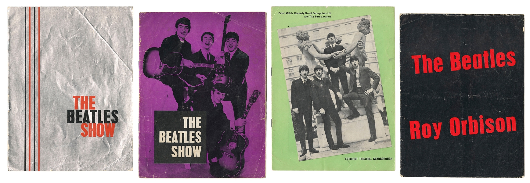  THE BEATLES. Group of 5 programs for concert performances b...