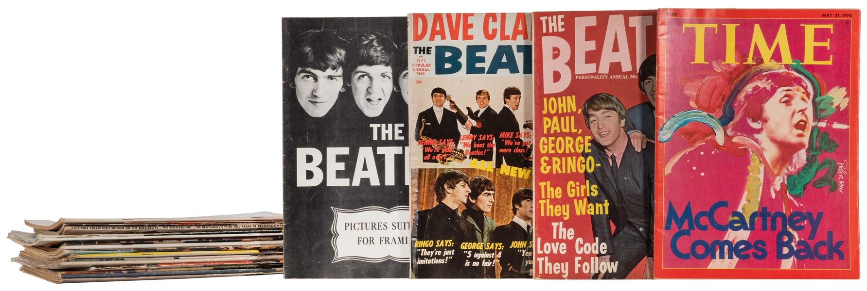  THE BEATLES. Group of twenty-three fan magazines. V.p., ca....