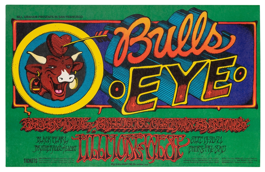  “Bill Graham Presents in San Francisco Bulls Eye Albert Kin...