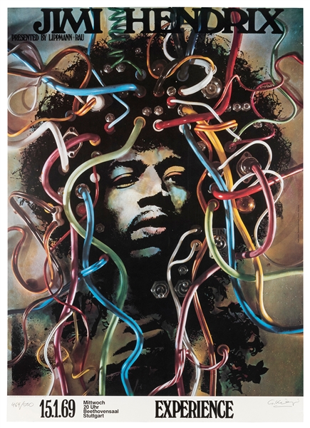  HENDRIX, Jimi (b. 1942-1970). Jimi Hendrix Experience Germa...