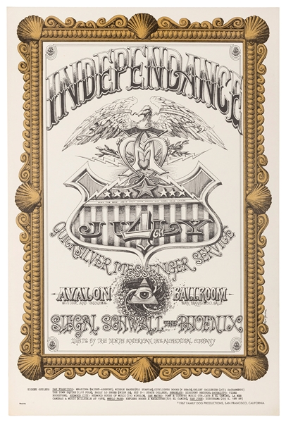  “Independence July 4th Quicksilver Messenger Service Avalon...