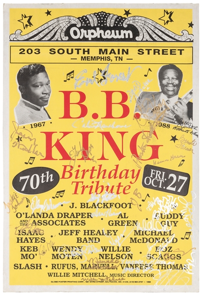  KING, B. B. (b. 1925-2015). B. B. King 70th Birthday Tribut...