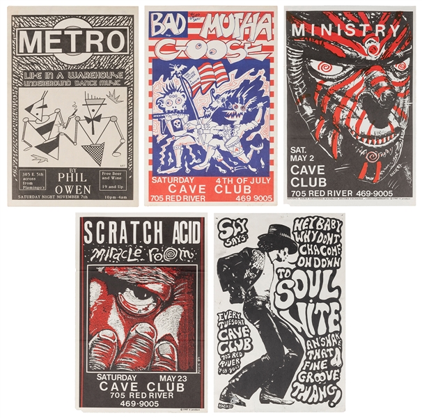  KOZIK, Frank (b. 1962). Ten 1980s Band Posters from the Cav...