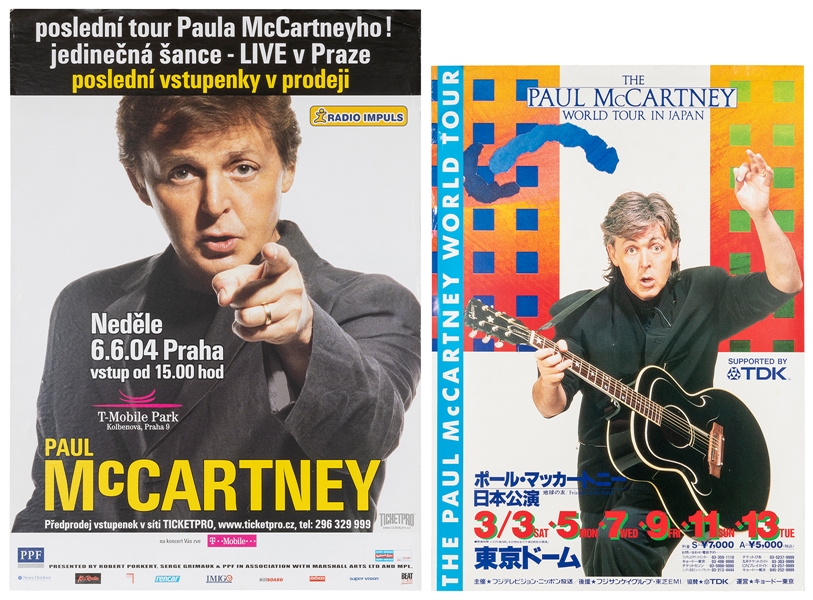  MCCARTNEY, Paul (b. 1942). Group of two foreign tour poster...