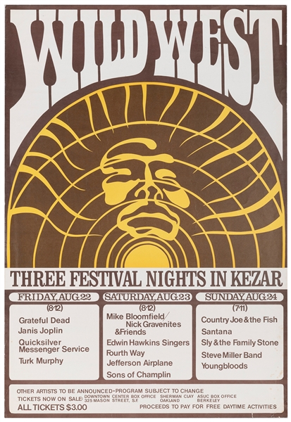  “Wild West Three Festival Nights in Kezar… Grateful Dead Ja...