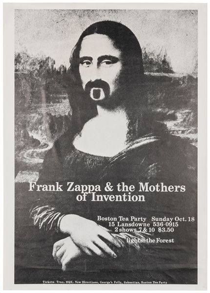  [ZAPPA]. “Frank Zappa and the Mothers of Invention Boston T...