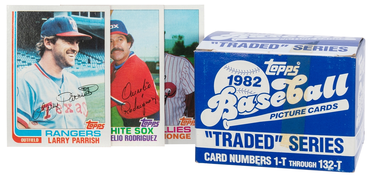  1982 Topps “Traded” Series opened set. New York: Topps Chew...