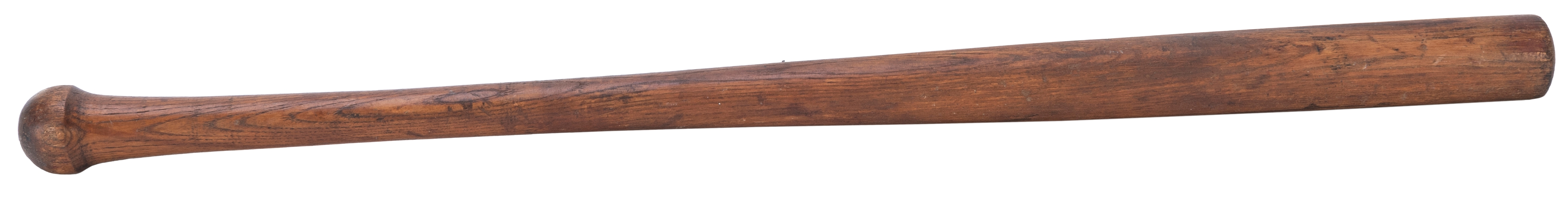  [BASEBALL]. Early baseball bat with rounded “mushroom” styl...