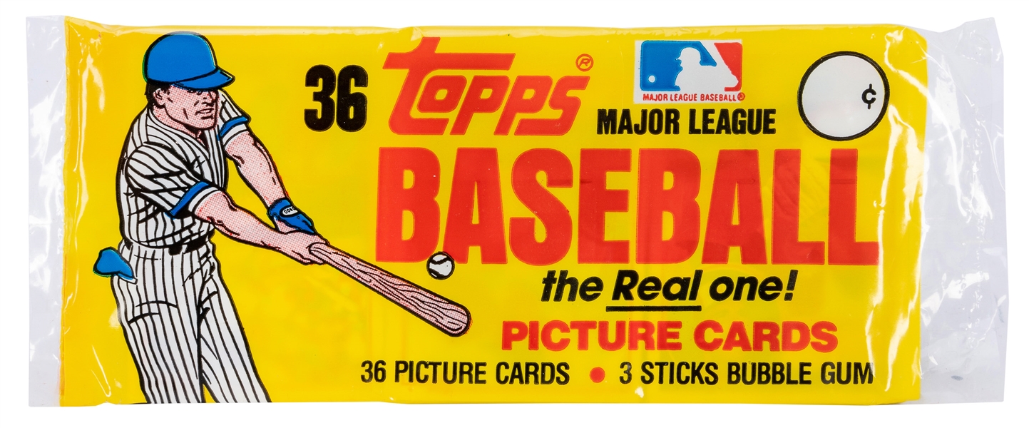  1982 Topps Baseball Rack Packs with all cards. New York: To...
