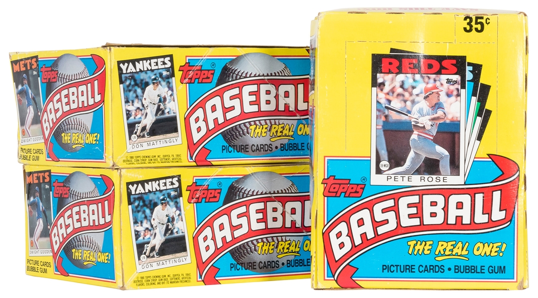  1986 Topps Baseball Cards Boxes. Duryea: Topps Chewing Gum,...