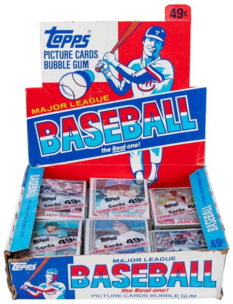  1981 Topps Baseball opened display box. New York: The Topps...