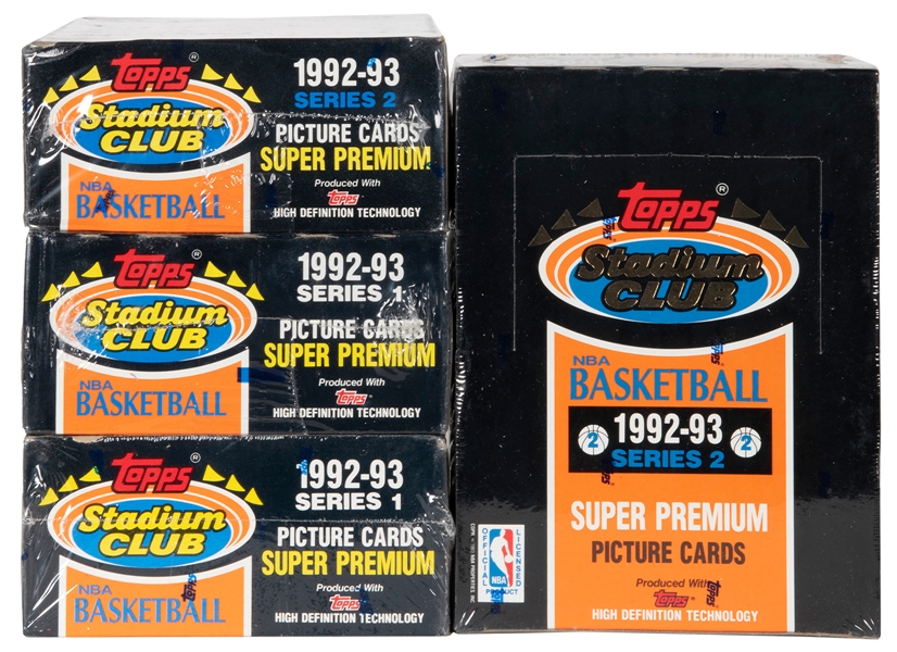  1992-93 Pairs of Topps Stadium NBA Basketball Cards, Series...