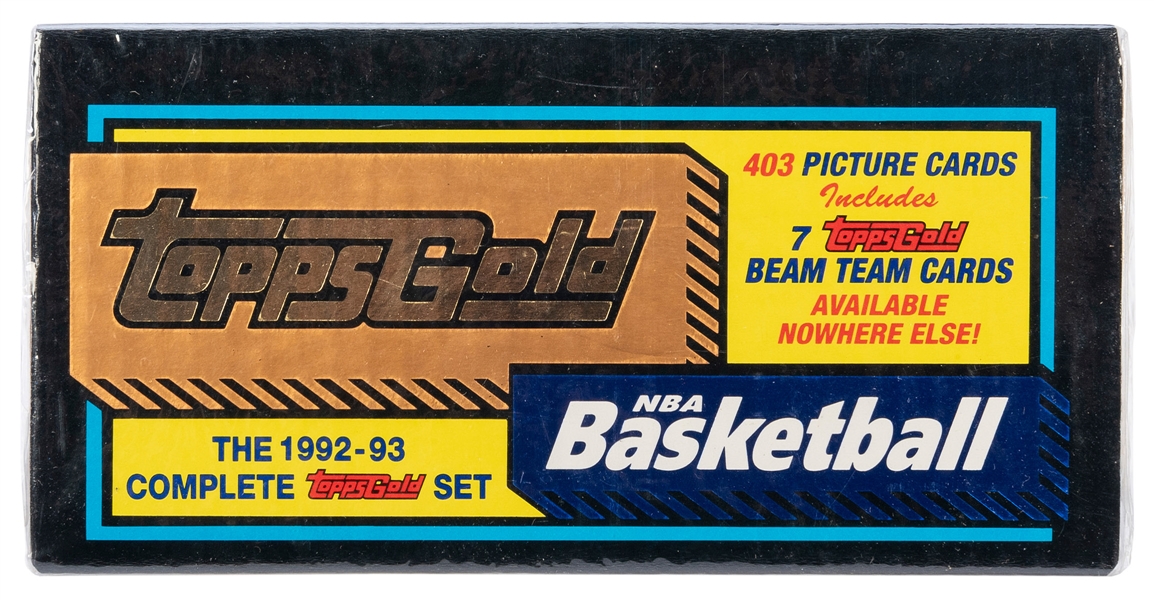  1992-93 Topps Gold NBA Basketball Card Box. Duryea: The Top...