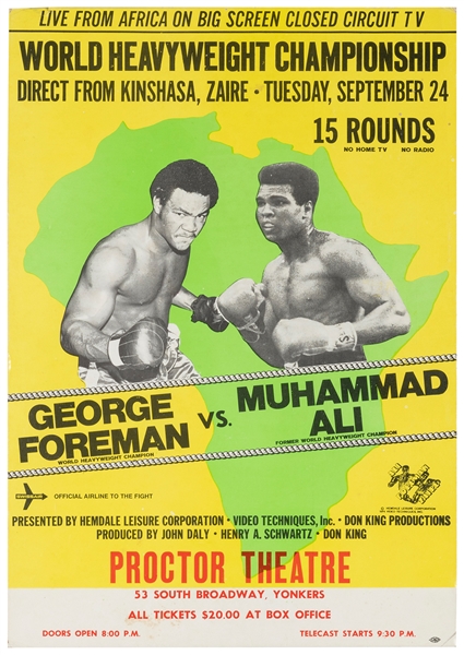  ALI, Muhammad (1942-2016) and FOREMAN, George (b. 1949). “L...