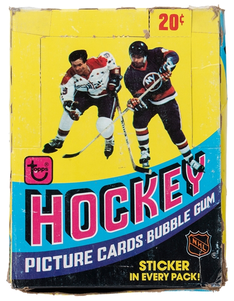  1977-1987 Mixed Box of Topps and O-Pee-Chee Hockey Sealed W...