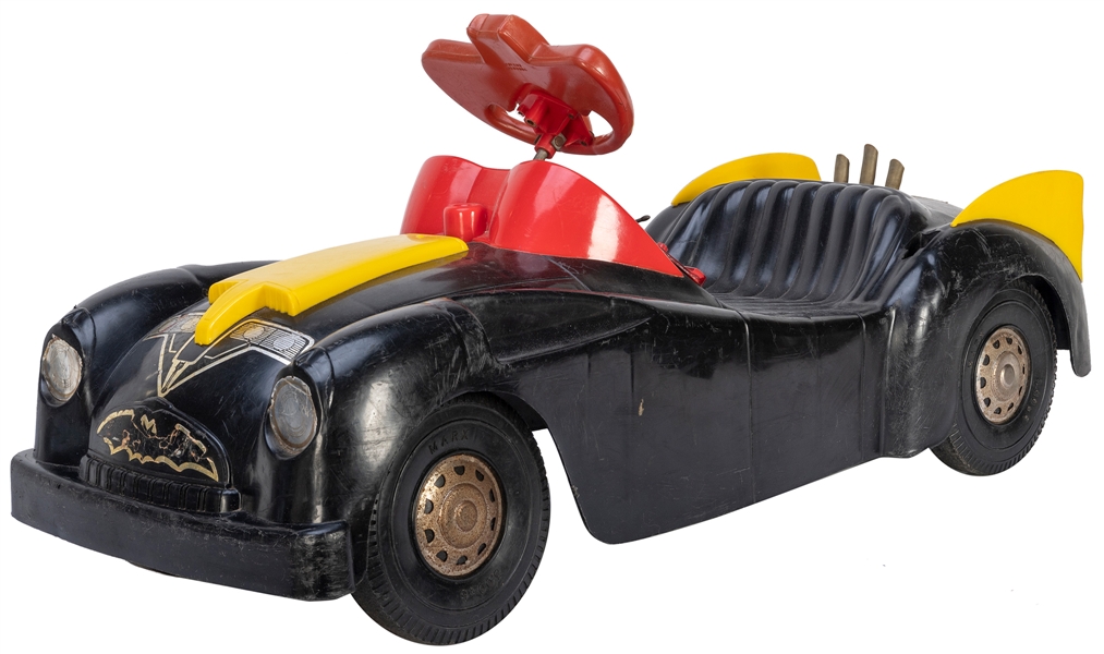  BARRIS, George (b. 1925-2015). Batmobile Ride-On Toy. Marx ...