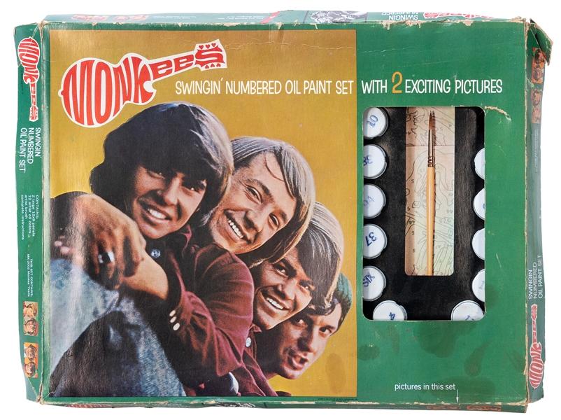  Monkees Swingin’ Numbered Oil Paint Set with 2 Exciting Pic...