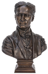  HOUDINI, Harry (Erik Weisz, 1874 – 1926). Bronze Bust of Ha...