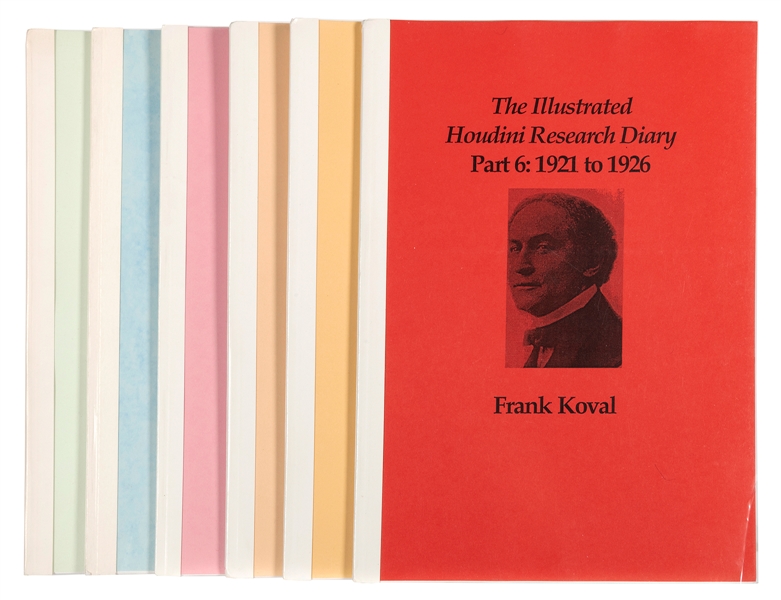  KOVAL, Frank. The Illustrated Houdini Research Diary, Parts...