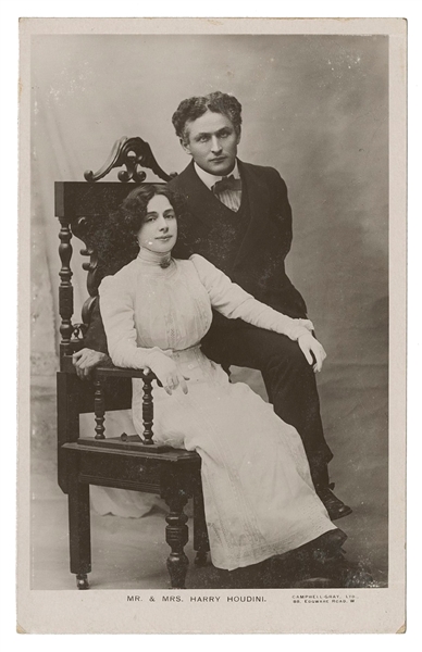  HOUDINI, Harry (Erik Weisz, 1874 – 1926). Harry and Beatric...